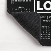 Modern 2026 Calendar Business Logo Black Muismat (Hoek)