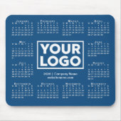 Modern 2026 Calendar Business Logo Blue Muismat (Voorkant)