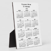 Modern 2026 Calendar Company Name Fotoplaat (Zijkant)