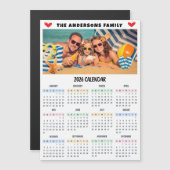 Modern 2026 Calendar Custom Photo Collage Magnet (Voorkant / Achterkant)