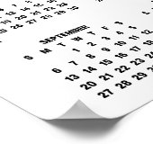 Modern 2026 Calendar Family Photo Poster (Hoek)