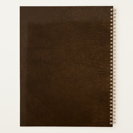 Modern 2026 gouden monogram naam script elegant planner (Achterkant)