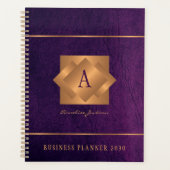 Modern 2026 gouden monogram naam script elegant planner (Voorkant)