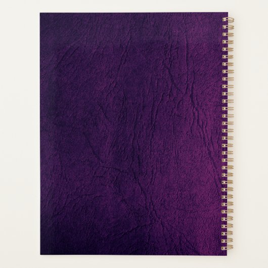 Modern 2026 gouden monogram naam script elegant planner (Achterkant)