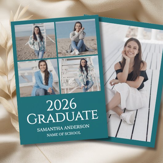 Modern 2026 Graduation Photo  Aankondiging