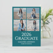 Modern 2026 Graduation Photo  Aankondiging (Staand voorkant)
