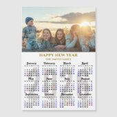 Modern 2026 Kalender Gold Script Eenvoudig Magneti (Voorkant)