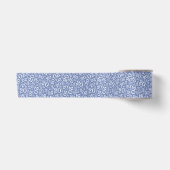 Modern 20e verjaardagsnummerpatroon blauw/wit satijnen lint (Voorkant)