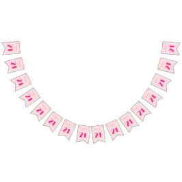 Modern 21st Twenty One Roze Verjaardagsfeest Vlaggetjes