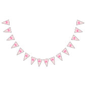 Modern 21st Twenty One Roze Verjaardagsfeest Vlaggetjes (Alle)