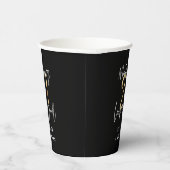 modern , 21ste verjaardag , zwart en goud papieren bekers (Rechts)