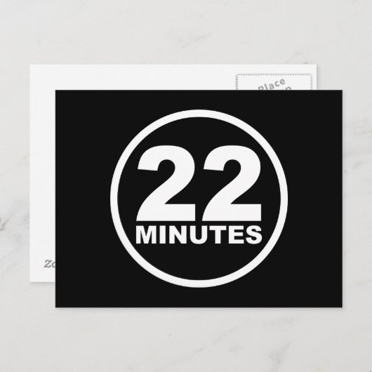Modern - 22 minuten briefkaart (Voorkant / Achterkant)