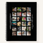 Modern 24 Memorial Guest voor fotocollage Notitieboek (Voorkant)