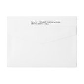 Modern 24 x Thin Custom Wedding Return-adres (Achterkant)