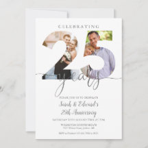 Modern 25th Wedding Jubileum 2 Foto