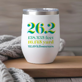 Modern 26,2 hardloopcadeau voor groene lopers