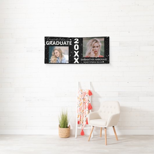 Modern 2 Afstuderen voor fotocollage Spandoek (Insitu)