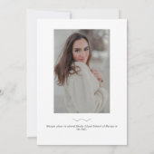Modern 2 Afstuderen voor foto's zwart-wit Aankondiging (Achterkant)