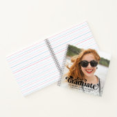 Modern 2 Foto Afstuderen Bericht en Ondertekening Notitieboek (Binnen)