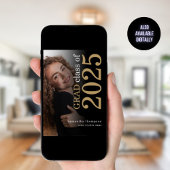 Modern 2 foto Black Gold 2023 Afstuderen Aankondiging