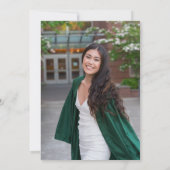 Modern 2 Foto Fade Graduation Party Kaart (Achterkant)