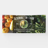 Modern 2 foto familie Boerderij bedrijf Spandoek (Horizontaal)