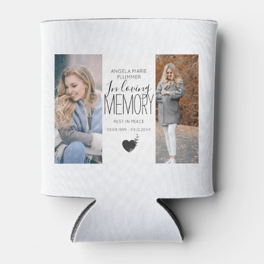 Modern 2 foto in het liefdevol geheugendistributie blikjeskoeler (Voorkant)