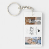 Modern 2 foto in het liefdevol geheugendistributie sleutelhanger (Voorkant)