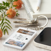 Modern 2 foto in het liefdevol geheugendistributie sleutelhanger (Voorkant Rechts)