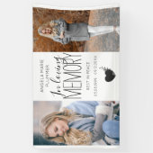 Modern 2 foto in het liefdevol geheugendistributie spandoek (Verticaal)