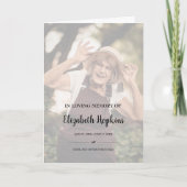 Modern 2 foto in het liefdevol Memory Funeral Prog Programma (Voorkant)