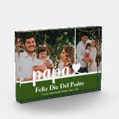 Modern 2 Foto Papa Vaderdag Photo Block (Links)