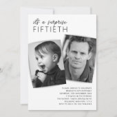 Modern 2 Foto verrassend 50e verjaardag Kaart (Voorkant)