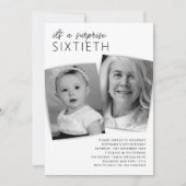 Modern 2 Foto verrassend 60e verjaardag Kaart (Voorkant)