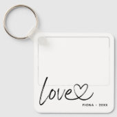 Modern 2 fotoliefhebbers sleutelhanger (Voorkant)