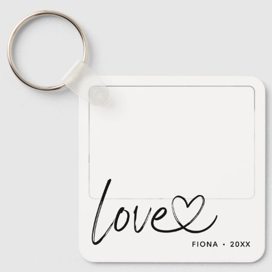 Modern 2 fotoliefhebbers sleutelhanger (Voorkant)