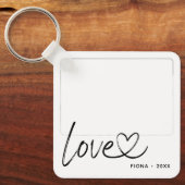 Modern 2 fotoliefhebbers sleutelhanger (Voorkant)