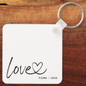 Modern 2 fotoliefhebbers sleutelhanger (Achterkant)