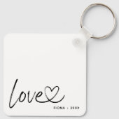 Modern 2 fotoliefhebbers sleutelhanger (Achterkant)