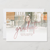 Modern 2 foto's Afstudeerder 2025 Afstuderen Aankondiging (Voorkant)