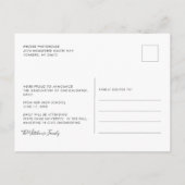 Modern 2 foto's Afstuderen 2025 Script Afstudeerde Aankondigingskaart (Achterkant)