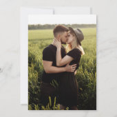 Modern 2 foto's bruiloft uitnodiging (Achterkant)