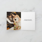 Modern 2 fotoscript bedankt bruiloft (Binnen)