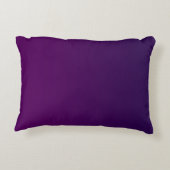 Modern 2 Initialen | Deep Paars subtle Ombre Accent Kussen (Achterkant)