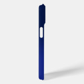 Modern 2 Initialen | Diepblauwe Ombre Case-Mate iPhone Case (Achterkant / Rechts)