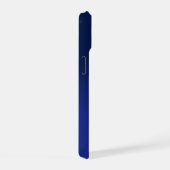 Modern 2 Initialen | Diepblauwe Ombre iPhone 15 Case (Rechterkant)