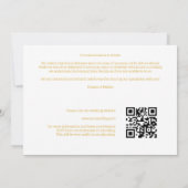 Modern 2 Multi Foto's & 2 Kanten Harten Wit & Goud Save The Date (Achterkant)