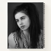 Modern 2 Photo Collage Personalized Notitieboek (Achterkant)