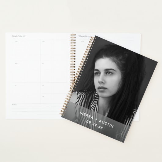 Modern 2 Photo Collage Personalized Planner (Display)
