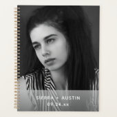 Modern 2 Photo Collage Personalized Planner (Voorkant)